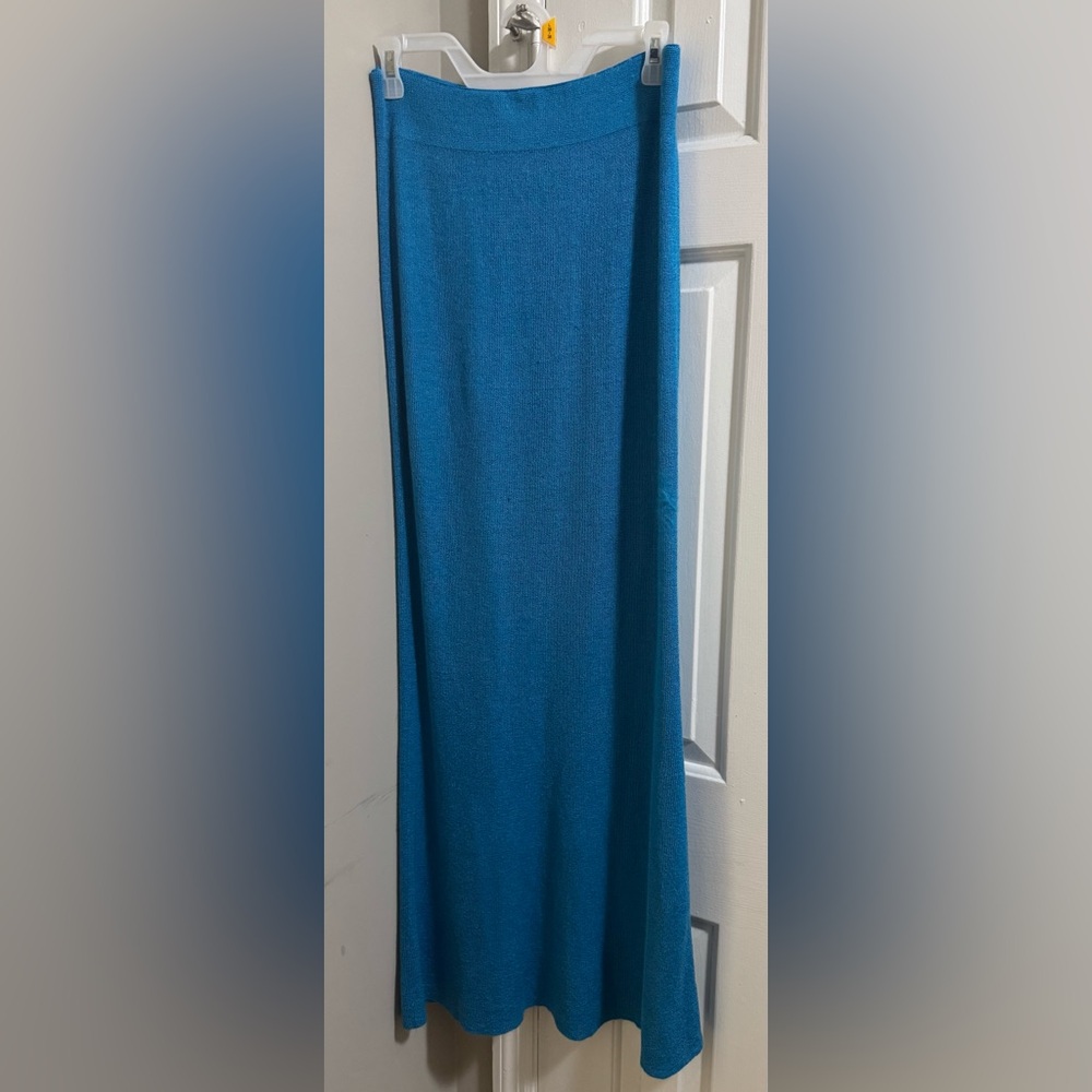 Naked Wardrobe Vibrant Blue Maxi Skirt